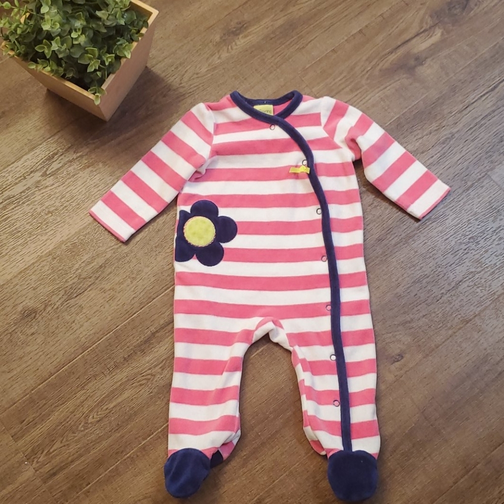 Velour Footie Outfit
